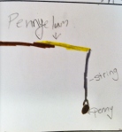 Student drawn "pennylum" Photo taken by Lauren Nixon