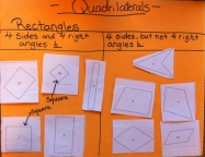 Step 5 of sorting quadrilaterals Photo taken by Lauren Nixon